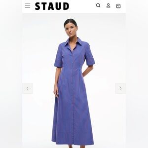 Staud Atlas Stripe Joan maxi dress, size 2